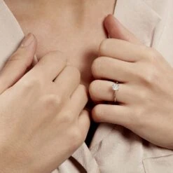 Bague Solitaire Dream Or Blanc Diamant -Histoire d'Or B3DFBDW2FW model1