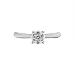 Bague Solitaire Dream Or Blanc Diamant -Histoire d'Or B3DFBDW2FW view1