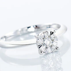 Bague Solitaire Dream Or Blanc Diamant -Histoire d'Or B3DFBDW2FW view3