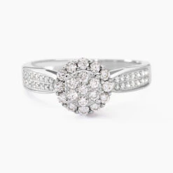Bague Chou Or Blanc Diamant