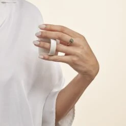 Bague Leona Or Blanc Emeraude Diamant -Histoire d'Or B3DFBEV248 model1