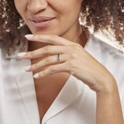 Bague Comete Or Blanc Saphir Et Diamant -Histoire d'Or B3DFBSB155 model0