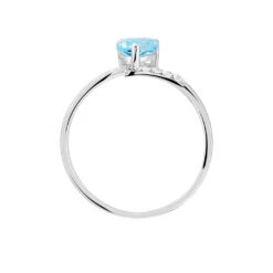 Bague Eva Or Blanc Topaze Et Diamant -Histoire d'Or B3DFBTB518 view2