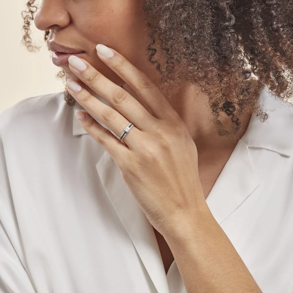 Bague Solitaire Katrina Or Blanc Oxyde De Zirconium 6 Bague Solitaire Katrina Or Blanc Oxyde De Zirconium – Image 6