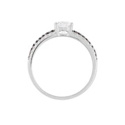 Bague Solitaire Katrina Or Blanc Oxyde De Zirconium 8 Bague Solitaire Katrina Or Blanc Oxyde De Zirconium -Histoire d'Or B3DFBZD187 view2