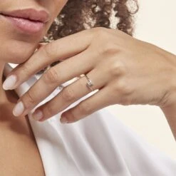 Bague Solitaire Moera Or Blanc Oxyde De Zirconium -Histoire d'Or B3DFBZW033 model1