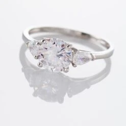 Bague Giana Or Blanc Oxyde De Zirconium -Histoire d'Or B3DFBZW07S view3