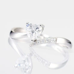 Bague Eva Or Blanc Oxyde De Zirconium -Histoire d'Or B3DFBZW889 view3