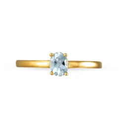 Bague Lily Or Jaune Aigue Marine -Histoire d'Or B3DFJAB120 view2