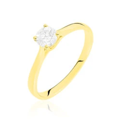 Bague Solitaire Collection Victoria Or Jaune Diamant