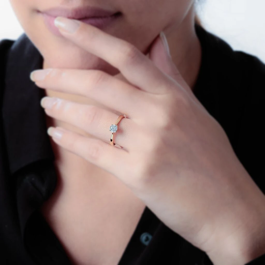 Bague Solitaire Collection Victoria Or Jaune Diamant 4 Bague Solitaire Collection Victoria Or Jaune Diamant – Image 4