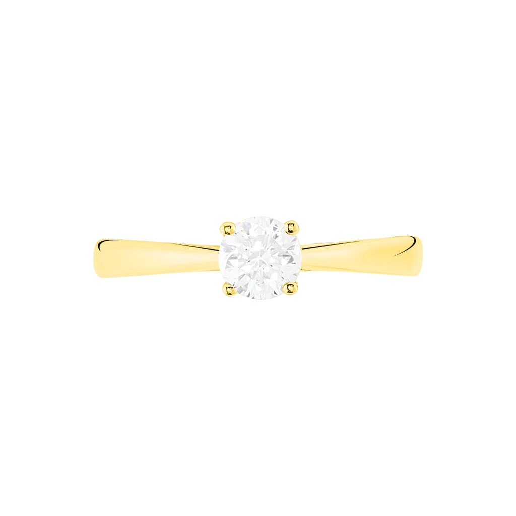Bague Solitaire Collection Victoria Or Jaune Diamant 2 Bague Solitaire Collection Victoria Or Jaune Diamant – Image 2