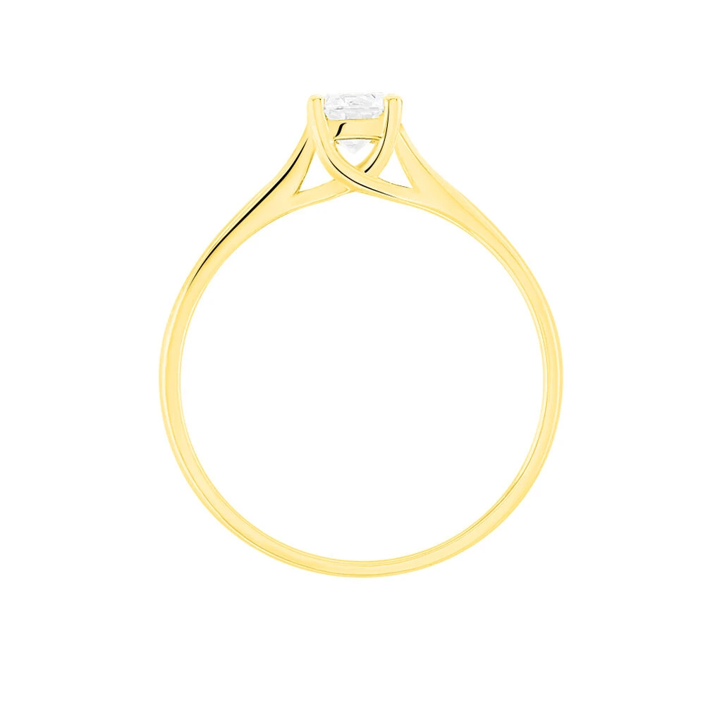 Bague Solitaire Collection Victoria Or Jaune Diamant 3 Bague Solitaire Collection Victoria Or Jaune Diamant – Image 3