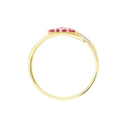 Bague Hoela Or Jaune Diamant Et Rubis -Histoire d'Or B3DFJRR355 view2