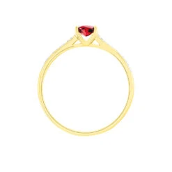 Bague Crista Or Jaune Rubis Et Diamant -Histoire d'Or B3DFJRR412 view2