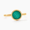 Bague Florica Or Jaune Malachite