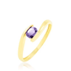 Bague Camilia Or Jaune Amethyste