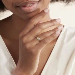 Bague Mauna Or Jaune Oxyde De Zirconium 11 Bague Mauna Or Jaune Oxyde De Zirconium -Histoire d'Or B3DFJZW03J model1