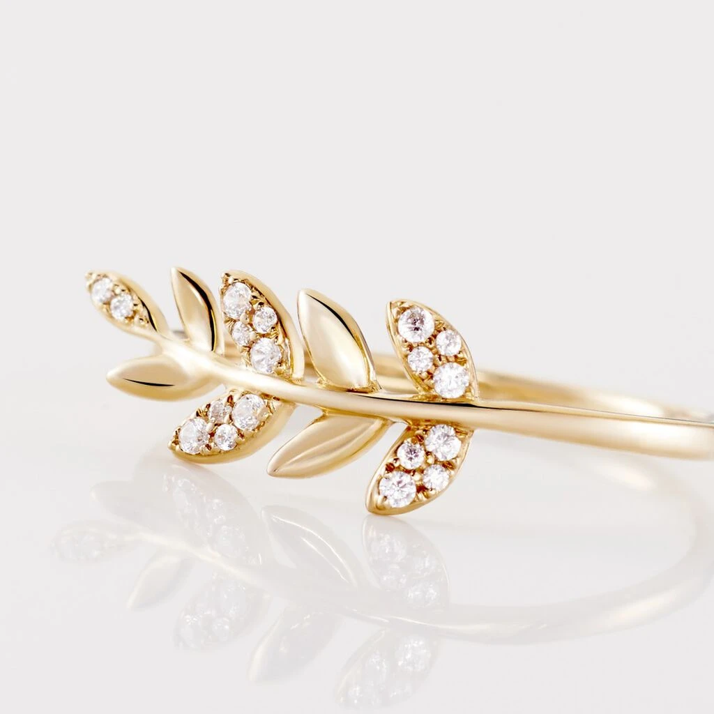 Bague Or Jaune Nahia Oxydes De Zirconium 4 Bague Or Jaune Nahia Oxydes De Zirconium – Image 4