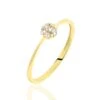 Bague Solitaire Maggeline Or Jaune Oxyde