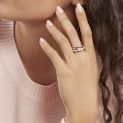 Bague Elodea Or Rose Diamant -Histoire d'Or B3DFRDW1J9 model1