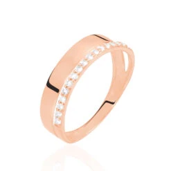Bague Katiana Or Rose Oxyde De Zirconium
