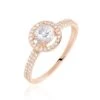 Bague Stelila Or Rose Oxyde De Zirconium