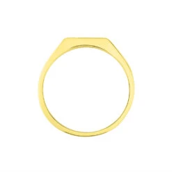 Chevaliere Or Jaune Rectangle Diamant -Histoire d'Or B3HMJDW125 view2
