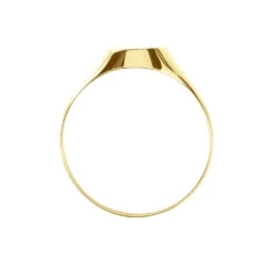 Chevalière Ovale Diamantee Soleil Or Jaune 8 Chevalière Ovale Diamantee Soleil Or Jaune -Histoire d'Or B3HMJW0119 view2