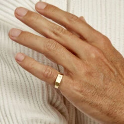 Chevalière Rectangle Or Jaune Oxyde De Zirconium -Histoire d'Or B3HMJZW005 model2