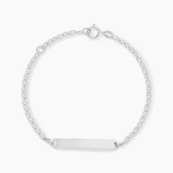 Bracelet Identité Shanah Or Blanc