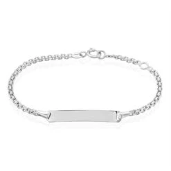 Bracelet Identité Fatimetou Or Blanc