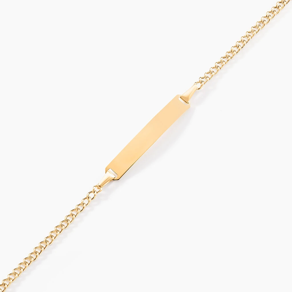Bracelet Identité Etheline Or Jaune 2 Bracelet Identité Etheline Or Jaune – Image 2