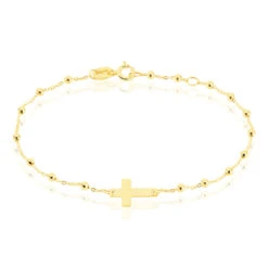 Bracelet Cobeia Maille Boule Or Jaune