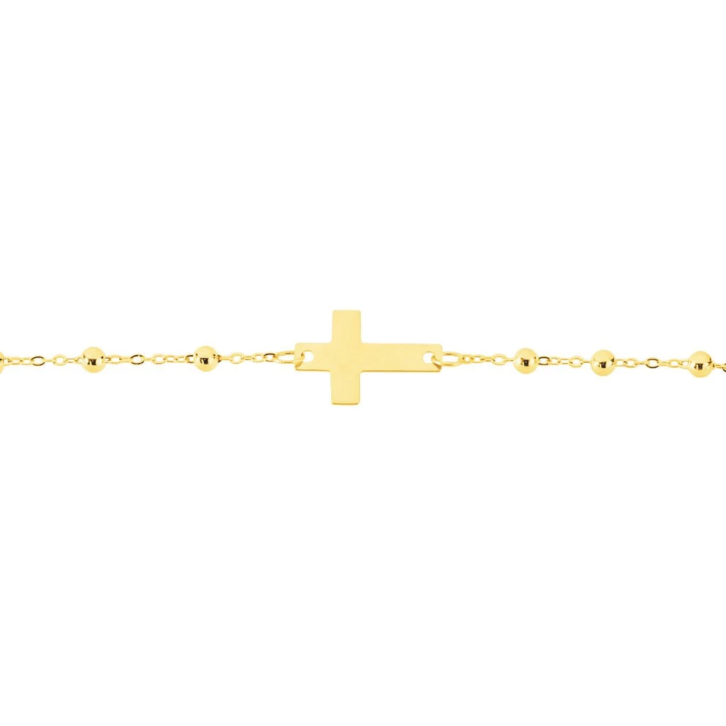 Bracelet Cobeia Maille Boule Or Jaune 2 Bracelet Cobeia Maille Boule Or Jaune – Image 2