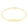 Bracelet Identité Gaspardine Maille Forçat Or Jaune