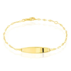 Bracelet Identité Eowyn Maille Fantaisie Or Jaune