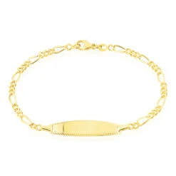 Bracelet Identité Or Jaune