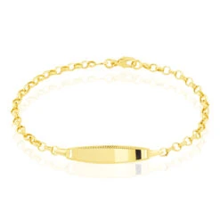Bracelet Identité Marcel Maille Jaseron Or Jaune