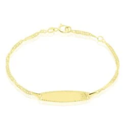 Bracelet Identite Bebe Or Jaune Eowyn