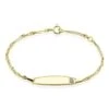 Bracelet Identite Bebe Or Jaune Ericka
