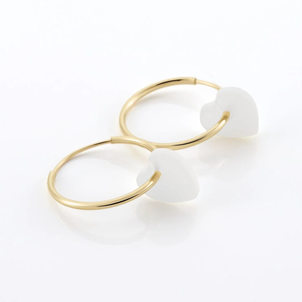 Creoles Or Jaune Vicenze Nacre 3 Creoles Or Jaune Vicenze Nacre – Image 3