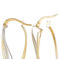 Créoles Ayliz Or Bicolore -Histoire d'Or B3OF2W0027 view3