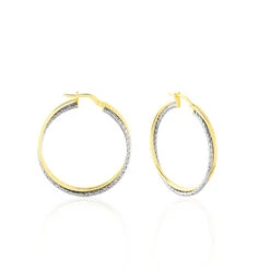 Créoles Maelia Or Bicolore