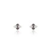 Boucles D'oreilles Pendantes Enid Or Blanc Diamant