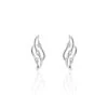 Boucles D'oreilles Puces Marnie Or Blanc Diamant