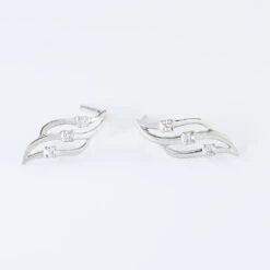 Boucles D'oreilles Puces Marnie Or Blanc Diamant -Histoire d'Or B3OFBDW365 view2