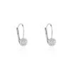 Boucles D'oreilles Pendantes Ursilla Or Blanc Diamants