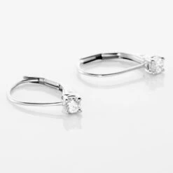 Boucles D'oreilles Pendantes Victoria Or Blanc Diamant -Histoire d'Or B3OFBDW797 view2