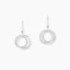 Boucles D'oreilles Pendantes Or Blanc Tresha Diamants